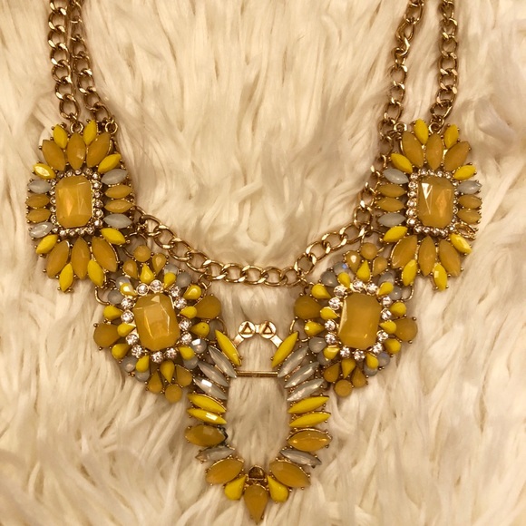 Accessories - Mustard yellow statement necklace